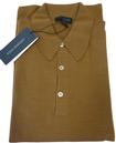 JOHN SMEDLEY Dorset Retro Mod Polo Shirt (Caramel)