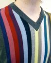 JOHN SMEDLEY 'Algernon' Retro Mod Striped Jumper