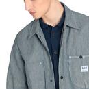 LEE JEANS Men's Retro Loco Pinstripe Denim Jacket