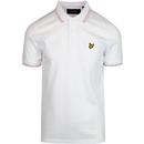 Lyle and scott twin tipped polo shirt white