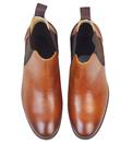 Odele Gusset LACEYS Retro 60s Chelsea Boots TAN