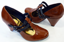 LACEYS Gump Retro Sixties Mod High Heel Shoes (C)