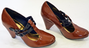 LACEYS Gump Retro Sixties Mod High Heel Shoes (C)