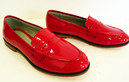 Holga LACEYS Retro Sixties Patent Mod Loafers (R)