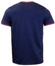 LAMBRETTA Retro Mod 60s Tipped Jersey T-Shirt