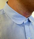 LAMBRETTA Mens Retro Mod Double Cuff Shirt (Blue)