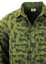LEE Retro Indie Mod Camouflage Military Overshirt