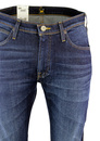 Trenton LEE 1970s Bootcut Dark Blue Denim Jeans
