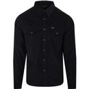 LEE Retro 70s Corduroy Western Shirt (Pitch Black)