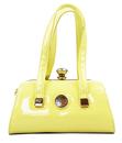 Lemon Handbag PEACH Mod Retro 60's Box Bag