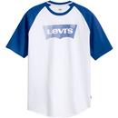 LEVI'S Mens Retro 60s Baseball T-Shirt White/Blue