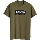 LEVI'S Retro Housemark Batwing Logo T-shirt OLIVE