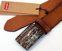 LEVI'S® Retro Sixties Metallic Horse Buckle Belt