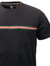 Taper LUKE 1977 Retro Sixties Chest Stripe T-Shirt