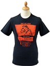 Banna LUKE 1977 Retro Indie Flag Print T-Shirt (B)