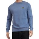 Snow Washed LYLE & SCOTT Retro Sweatshirt Blue