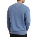 Snow Washed LYLE & SCOTT Retro Sweatshirt Blue