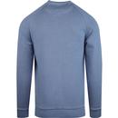 Snow Washed LYLE & SCOTT Retro Sweatshirt Blue