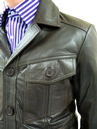 West 1 Gibson Retro Leather Jacket by MADCAP (Br)