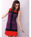 Carly MADEMOISELLE YEYE 60s Mod Colour Block Dress