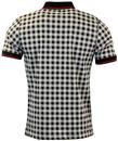 MERC Bosley Retro Mod Big Gingham Check Polo Shirt