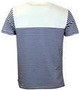 Reuben MERC Retro 60s Nautical Stripe Mod T-Shirt