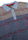 Tetley MERC Mod Prince Of Wales Check Knitted Polo