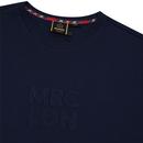 Poplar MERC Retro 60s Mod Logo T-Shirt In Navy