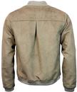 NATIVE YOUTH Retro Mod Faux Suede Bomber Jacket