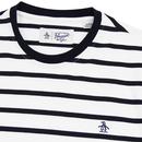 ORIGINAL PENGUIN Retro Breton Stripe T-Shirt WHITE