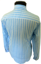 Striped ORIGINAL PENGUIN Mens Retro Mod Shirt (B)