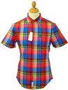 Bright Check ORIGINAL PENGUIN Retro 60s Mod Shirt