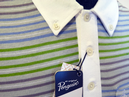 ORIGINAL PENGUIN Mens Retro Stripe Knit Mod Polo G