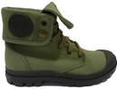 Baggy Retro Womens Boots by PALLADIUM (Army Green)