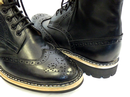 Ike PAOLO VANDINI Retro Indie Mod Brogue Boots (B)