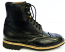 Ike PAOLO VANDINI Retro Indie Mod Brogue Boots (B)