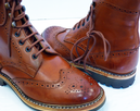 Ike PAOLO VANDINI Mens Retro Mod Brogue Boots (T)