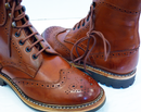 Ike PAOLO VANDINI Retro Indie Mod Brogue Boots (T)