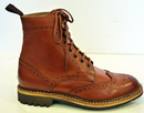 Ike PAOLO VANDINI Retro Indie Mod Brogue Boots (T)
