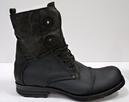PAOLO VANDINI 'Lad' Retro Indie Military Boots (B)