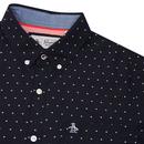 ORIGINAL PENGUIN Star Dobby L/S Retro Print Shirt 
