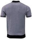 Naval PETER WERTH Mod Two Tone Chain Knitted Polo
