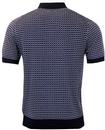 Ramsay PETER WERTH Retro Mod Grid Knitted Polo