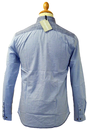 Mid Town PETER WERTH Stripe Chambray Mod L/S Shirt