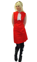 Polkadot Retro Ruffle Front Sixties Mod Dress (R)