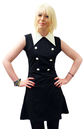 'Sandy' Retro Mod Pinafore Sixties Collar Dress B