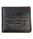 PRETTY GREEN Retro Mod Sixties Logo Leather Wallet