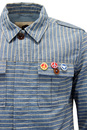 Rands PRETTY GREEN 60s Mod Pin Badge Stripe Jacket