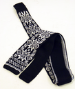 Fair Isle Star - Retro 60s Pattern Mod Knitted Tie