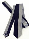 Fifty-Fifty - Micro Square Retro Mod Skinny Tie